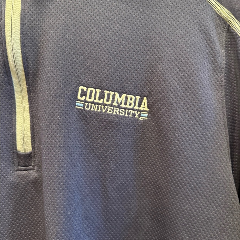 NWOT mens Columbia University school spirit, 1/4 zip Under Armour long sleeve - Picture 5 of 7